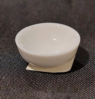 1/2" Scale White Bowl