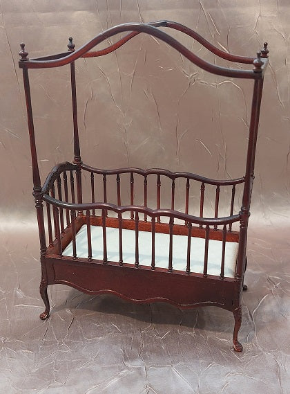 Belmont Canopy Crib, Mahogany