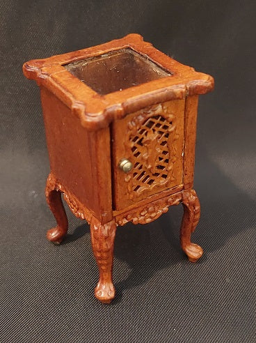 Armorial End Table, New Walnut