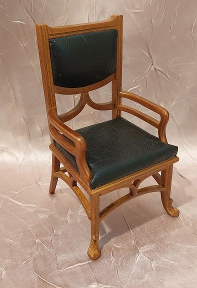 Art Nouveau Arm Chair, Walnut