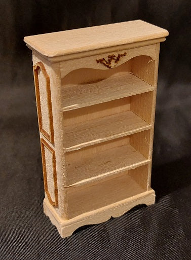 1/2" Scale Country 4 Shelf Unit, Unfinished