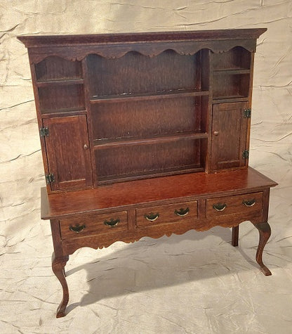 Queen Anne China Cabinet, Mahogany