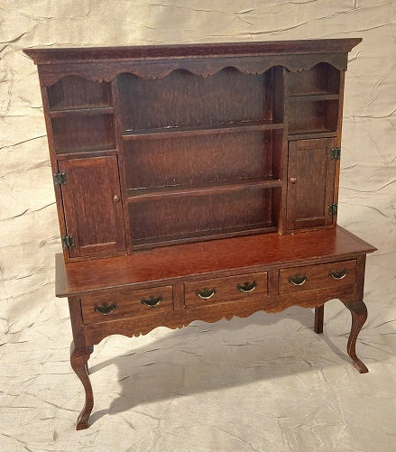 Queen Anne China Cabinet, Mahogany