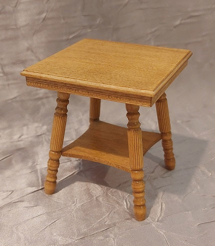 Parlour Table, Turn Leg, Golden Oak
