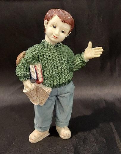 Boy Doll with Books