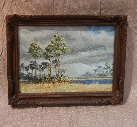 Framed Painting, Rainstorm