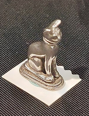 Egyptian Cat Figurine, Sterling Silver