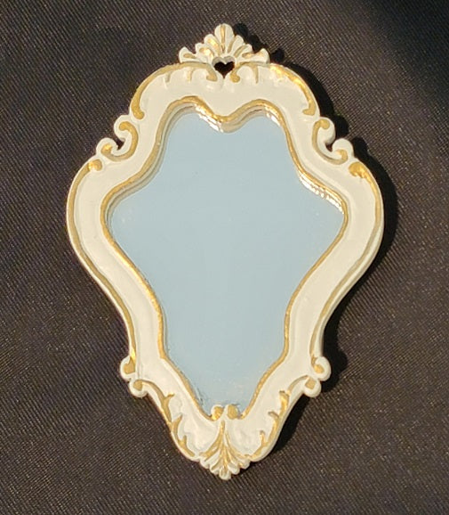 Bourbon Petite Mirror, White