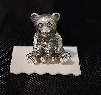 Teddy Bear Bank, Sterling Silver