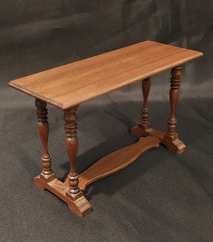 Sofa Table with Turned Legs, Mahogany