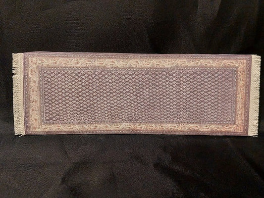 Runner with Fringe, Cream, Blue, Purple