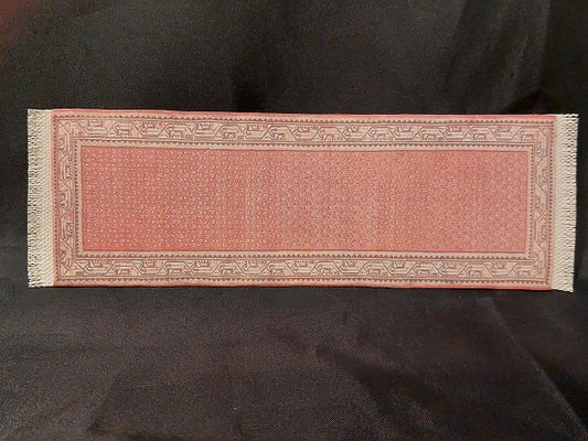 Runner with Fringe, Cream, Coral