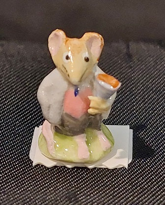 Mouse Man Figurine, Porcelain