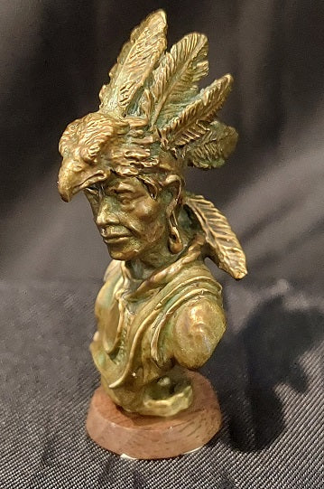 Indian Bronze Bust, Untitiled