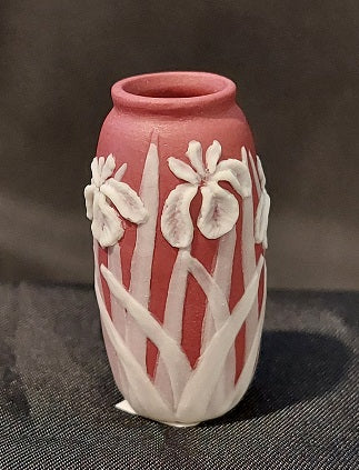 Wedgewood Cylinder Vase, Red, Iris