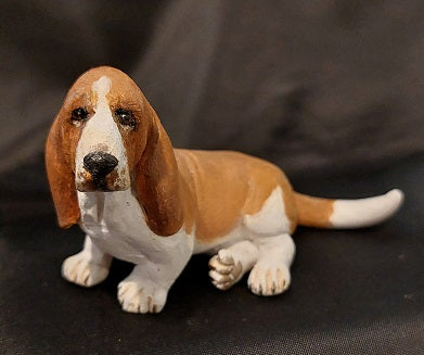 Basset Hound Dog, Sitting