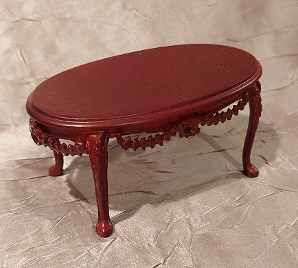 Coffee Table, Delicate Swag, Mahogany