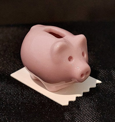 Piggy Bank, Pink, Porcelain