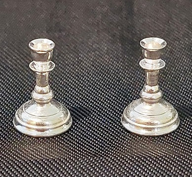 1/2" Scale Silver Candlesticks (Non-Electric)