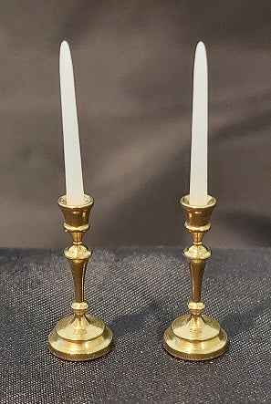 Brass Candlestick Pair, B423