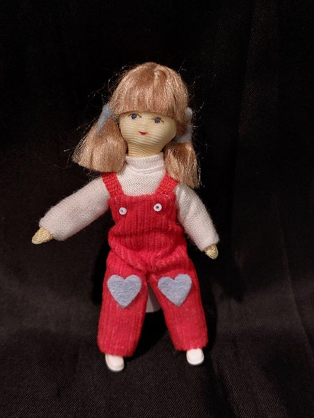 Little Girl Doll, Red Jumper