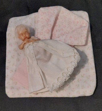 Sleeping Baby Girl with Blanket