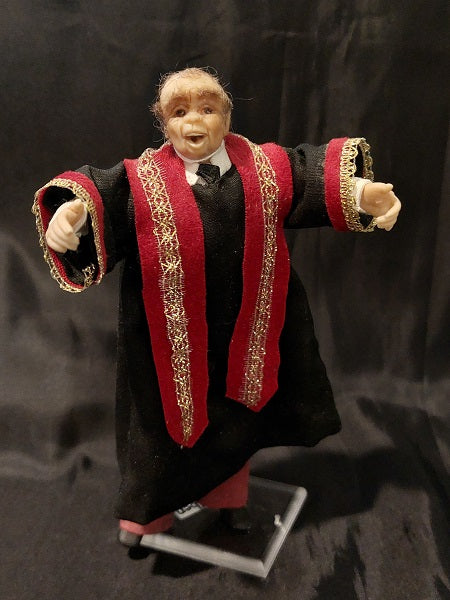 Eben The Preacher Doll, Hand Sculpted