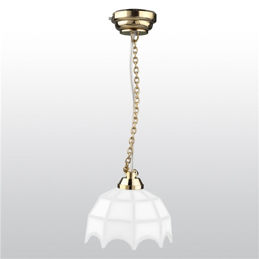 White Tiffany Hanging Lamp