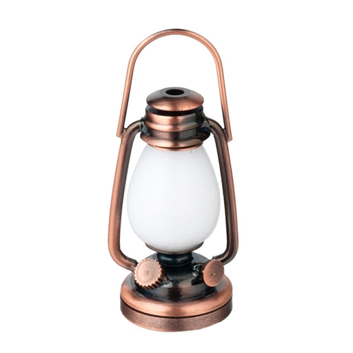 Oil Lamp Lantern in Copper, LED