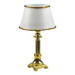 Brass Column Table Lamp