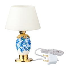 Blue and White Table Lamp, Disc