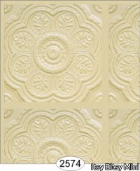 Medallion Panel, Cream Wallpaper