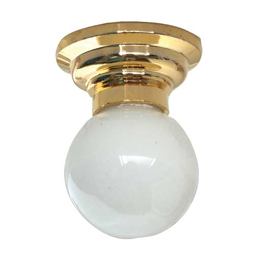 White Ball Globe Ceiling Lamp