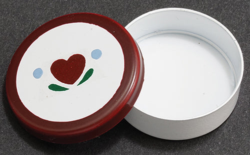 Round Tin, Heart Design