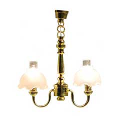 Double Fluted Chandelier