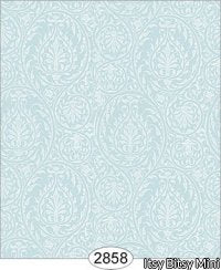 Birch Damask Blue Wallpaper