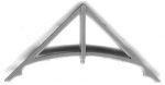 1/4" Scale Arched Gable Trim