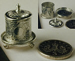 Biscuit Barrel with Lid on Salver