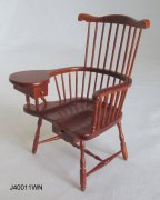 Windsor Writing Chair with Drawer, Walnut