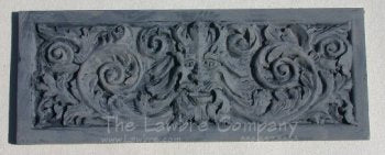Green Man Plaque, Antique Gray