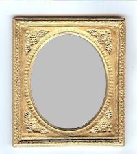 Large Oval Framed Mirror