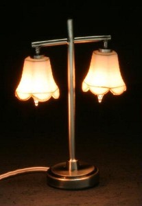 Modern Table Lamp with 2 Tulip Shades