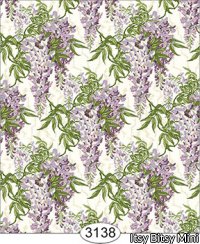 Floral Wisteria Purple Wallpaper