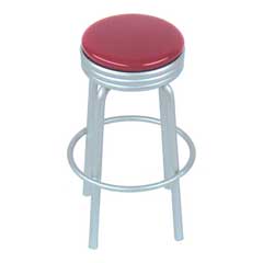 Red Retro Stool