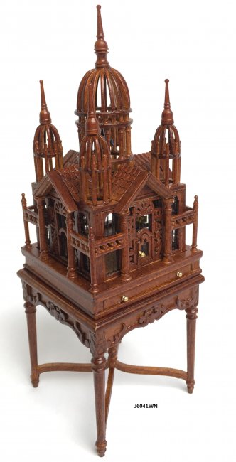 Birdcage on Table, Victorian, Walnut