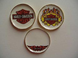 Harley Davidson Platter, 3pc