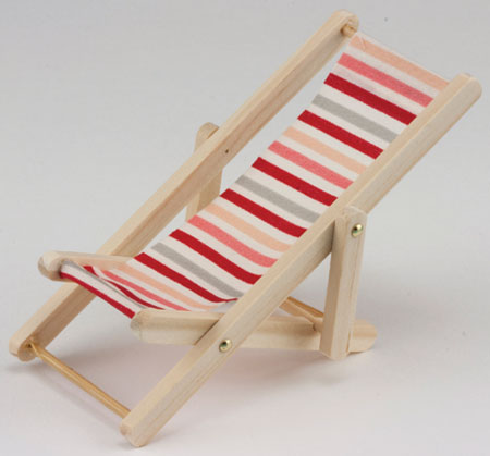 Beach Chair, Red, White, & Pink