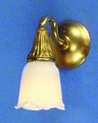 Victorian White Shade Sconce