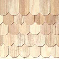 Pine Octagon Wood Shingles