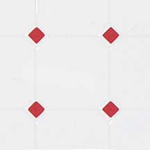 White & Red Diamond Tile Sheet